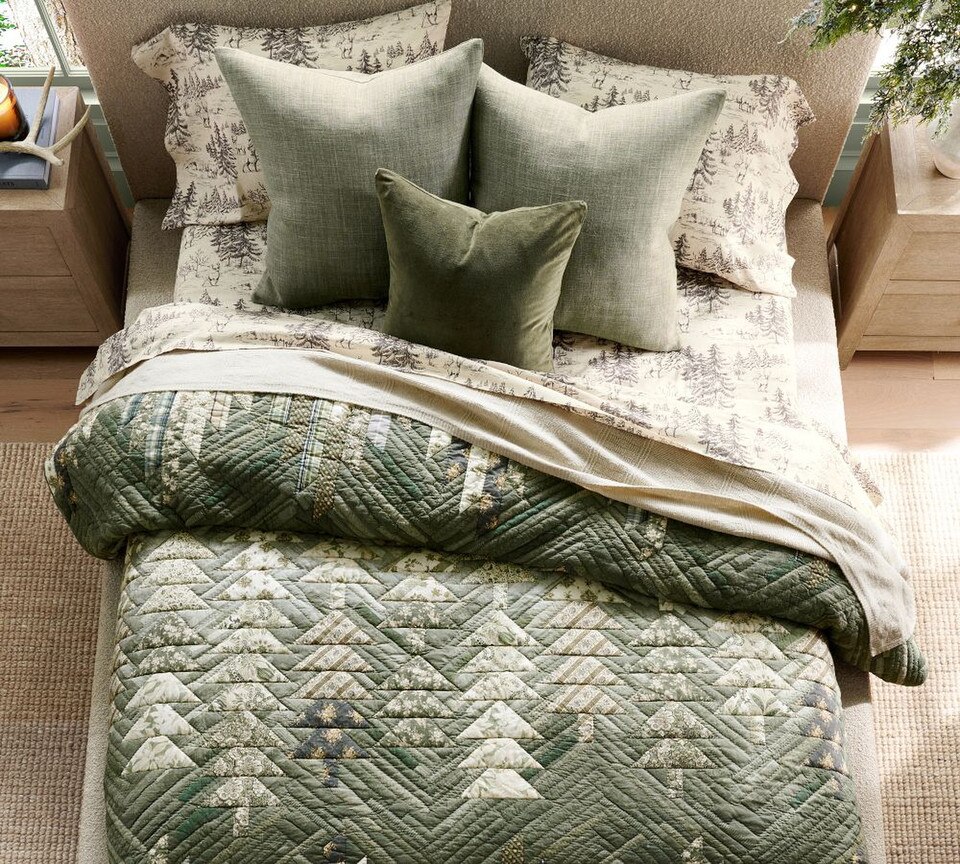 Patchwork Spruce Coverlet