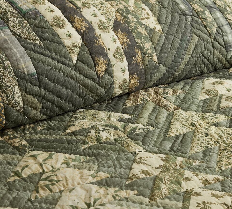 Patchwork Spruce Coverlet