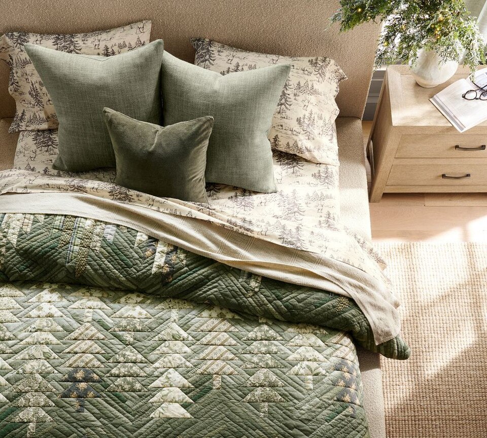 Patchwork Spruce Coverlet